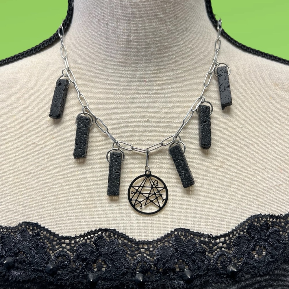 Necronomicon Lava Bar Necklace